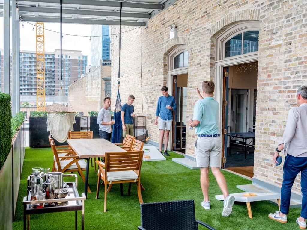 Trendy Startup Office with Green Patio on 6th Street austin rental