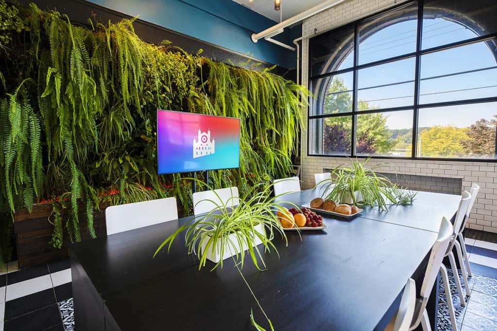 Unique meeting space rental with plants in Pittsburgh 