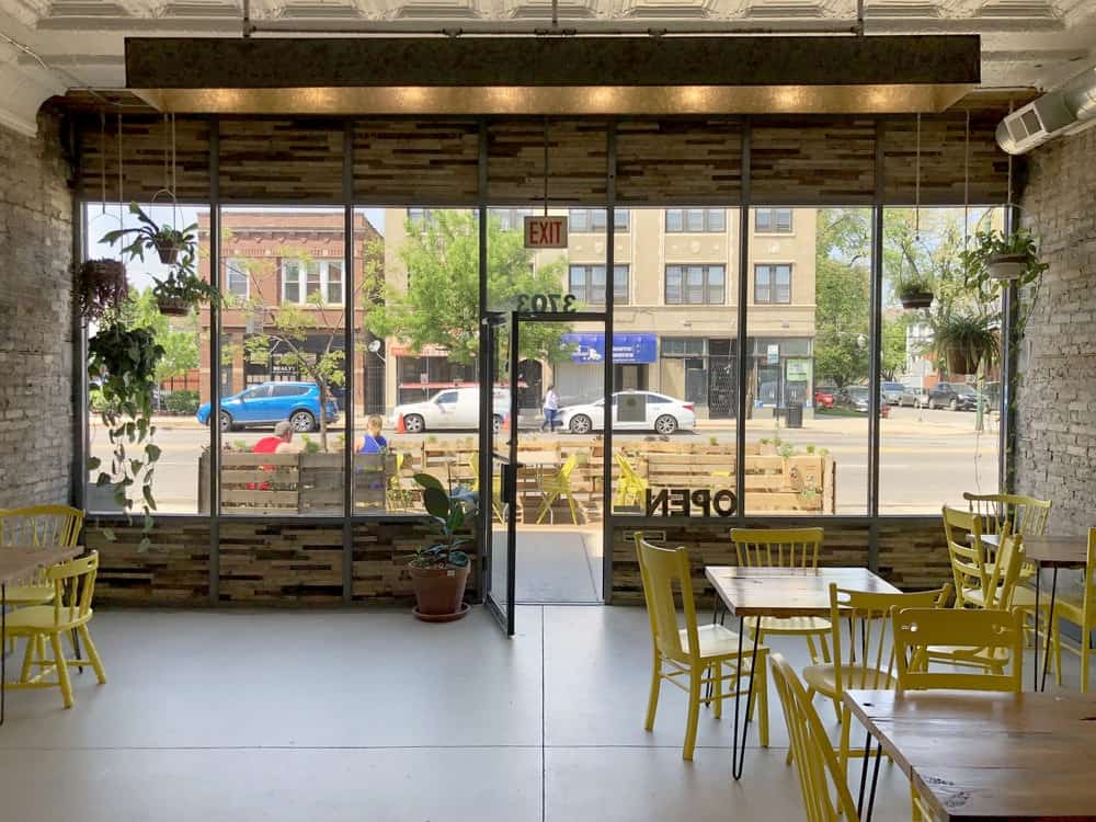 West Logan Restaurant with Rustic Garden chicago rental