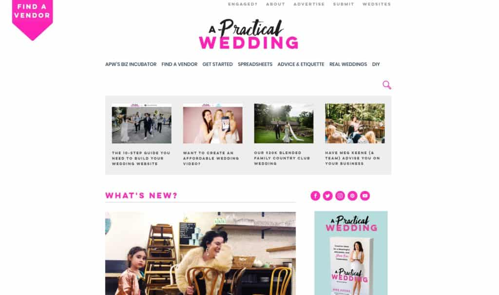 Homepage  A Practical Wedding