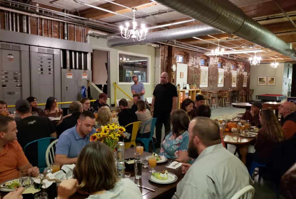 Funky Taproom in Antique Mill Building