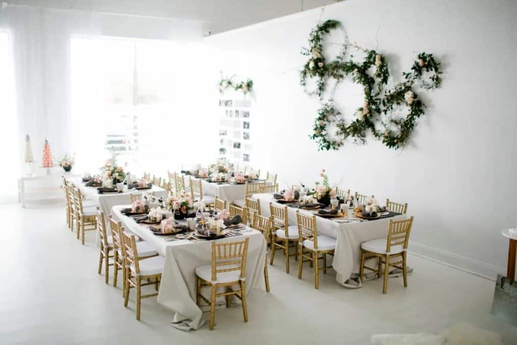 white studio and event space in buckhead