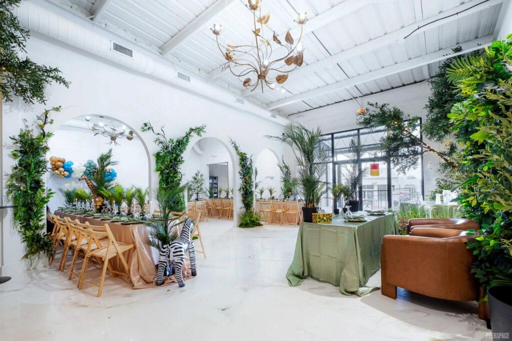 Indoor garden party space in Atlanta