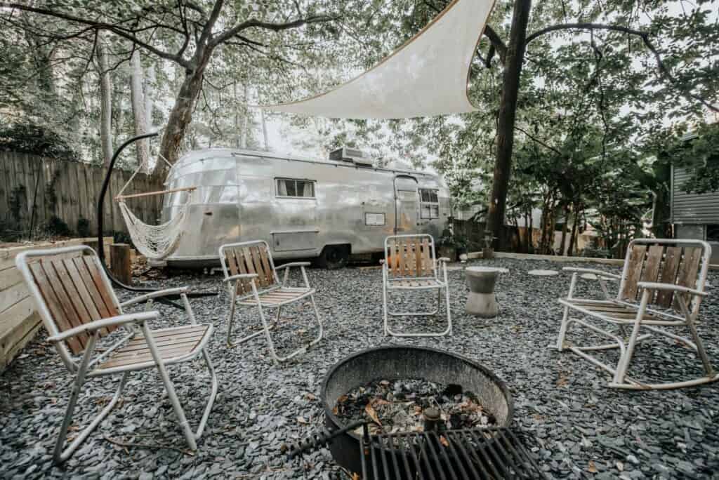 airstream glamping site in atlanta