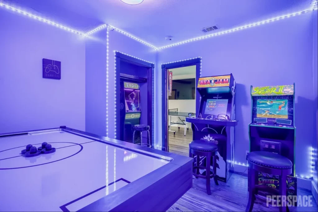 Arcade Room + Poker Table and Concession Stand