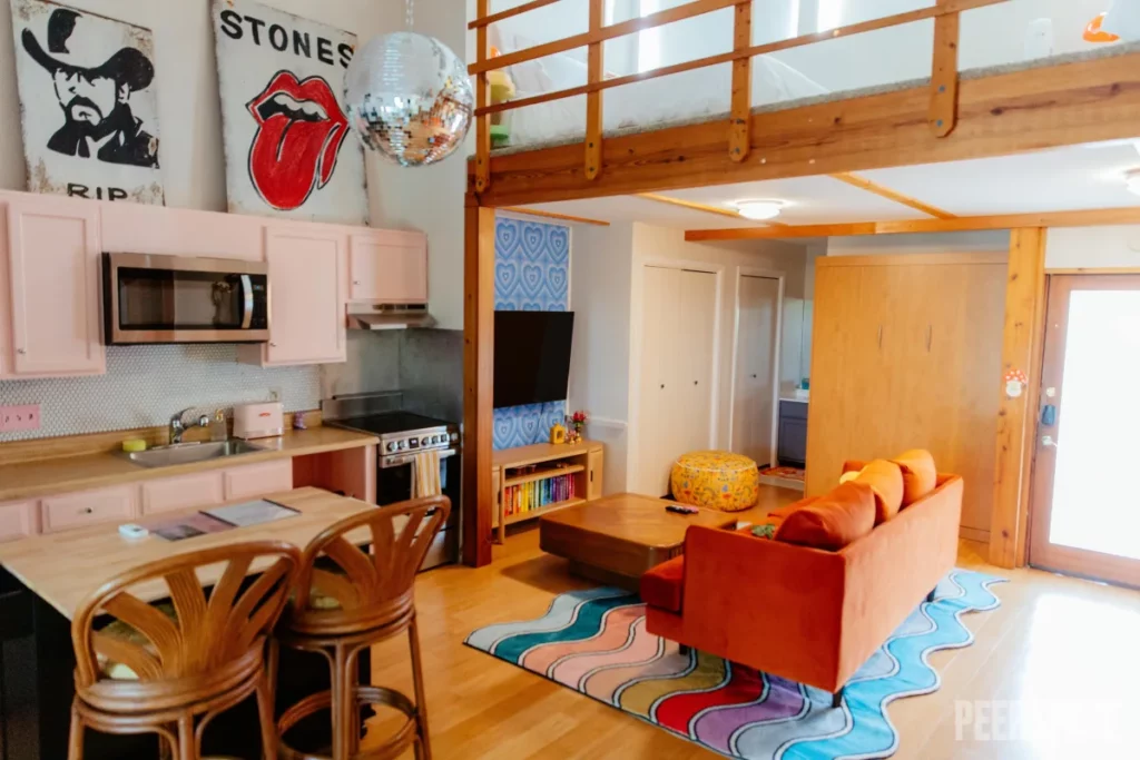 Colorful Retro Disco Loft