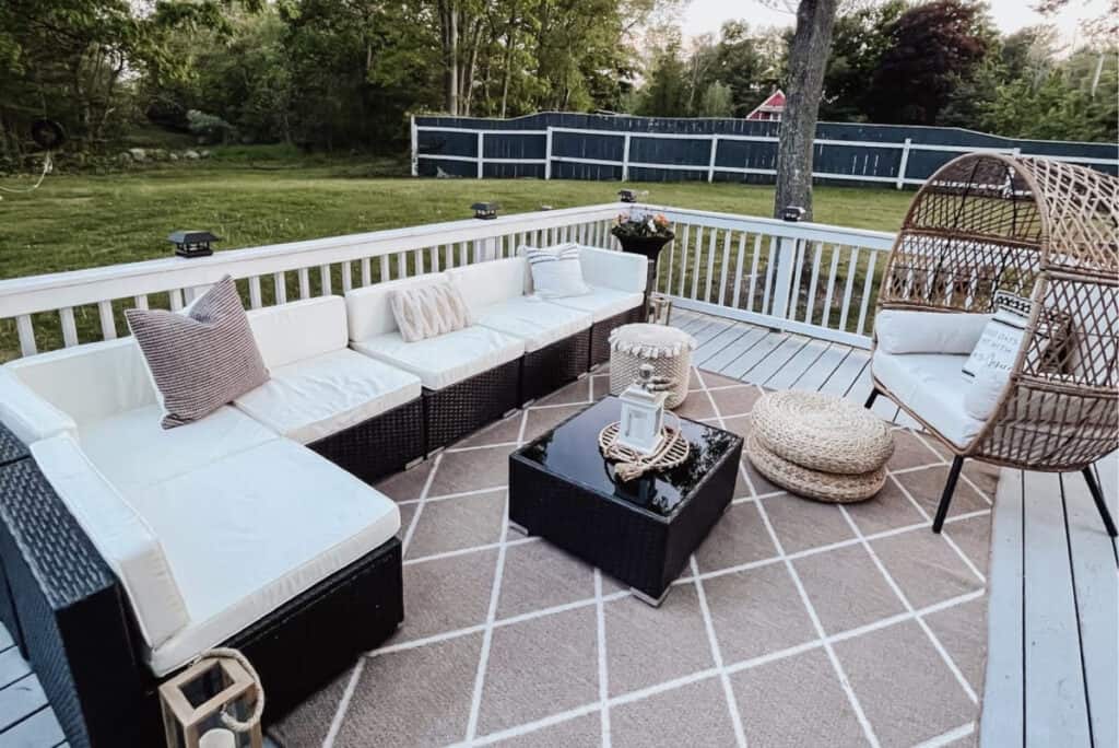 outdoor porch of farmhouse in avon