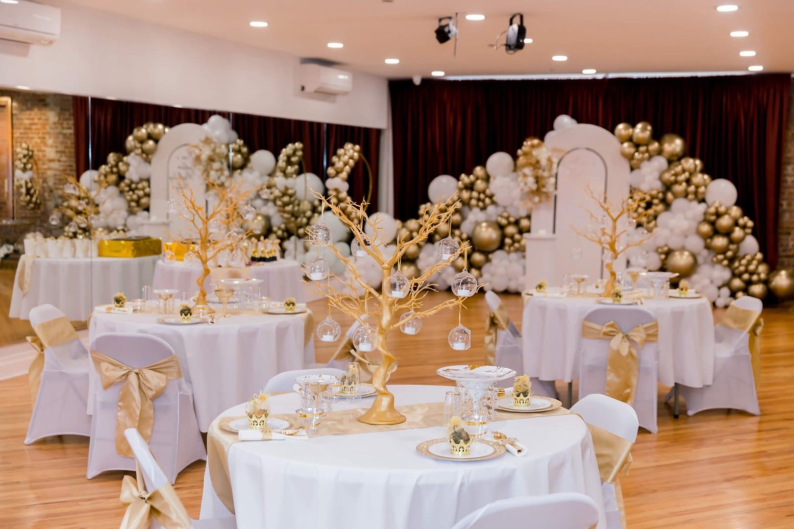 Décor details for an Atlanta bar and bat mitzvah party