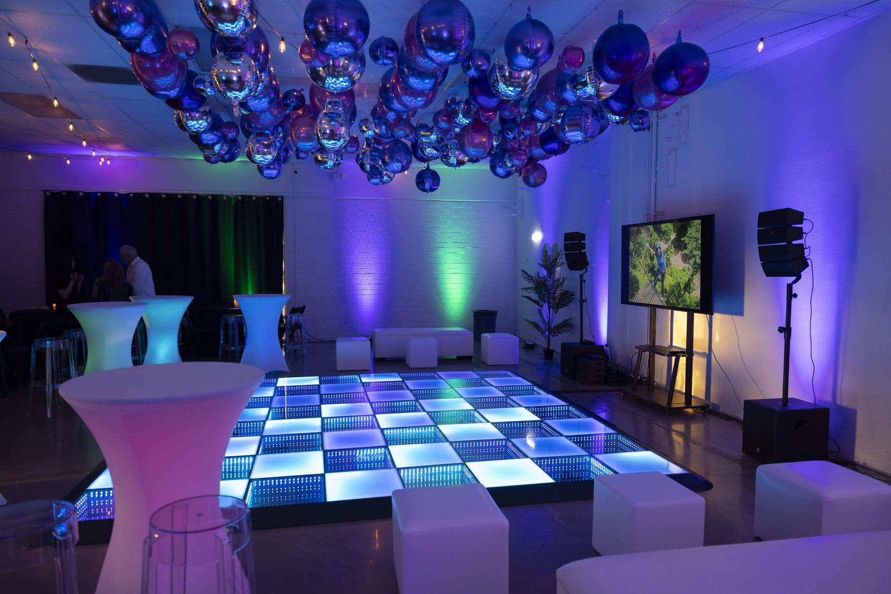 Celebration details from a Miami bar and bat mitzvah party
