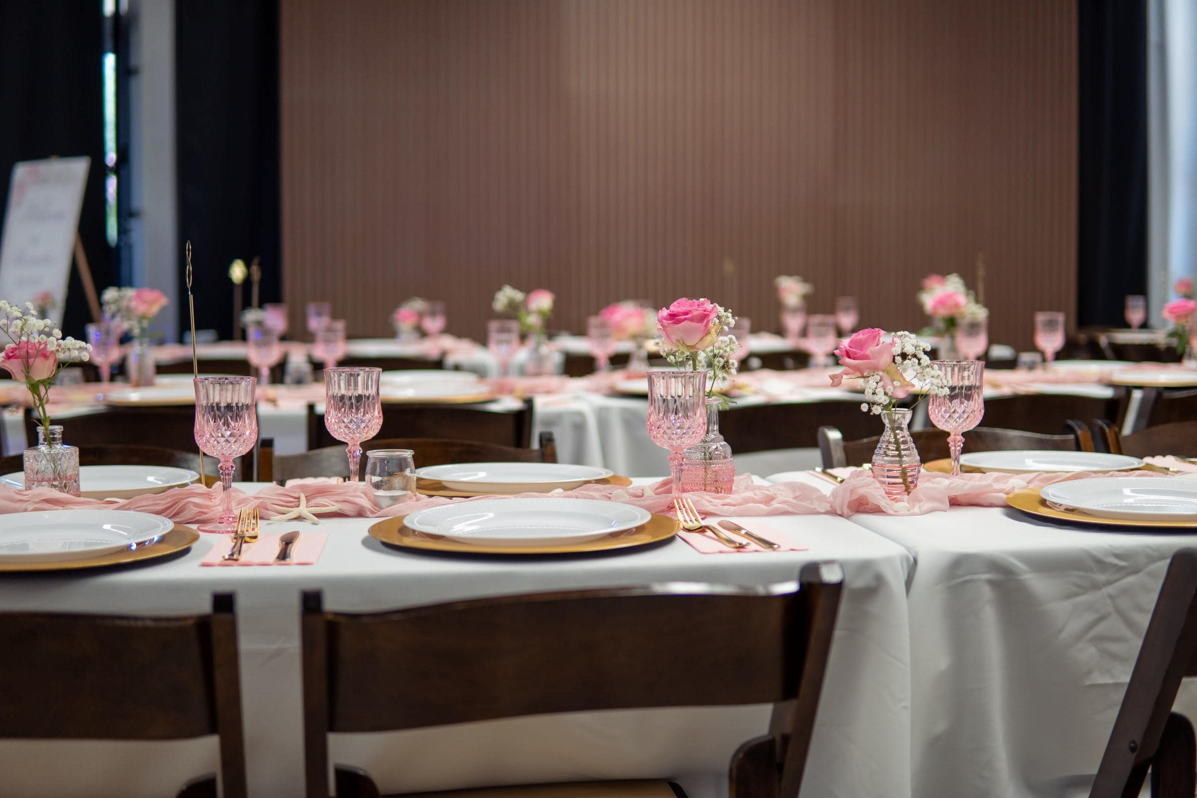Guests celebrating a bat mitzvah party in New York City