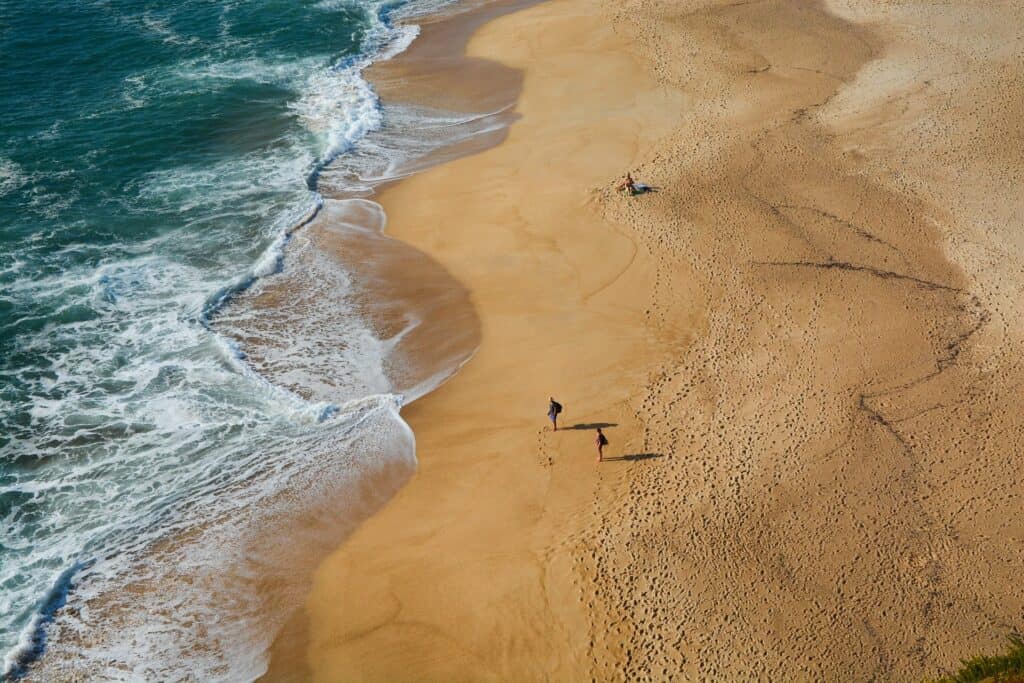 aerial view of beach