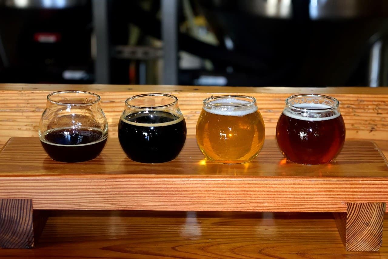 beer tasting flight