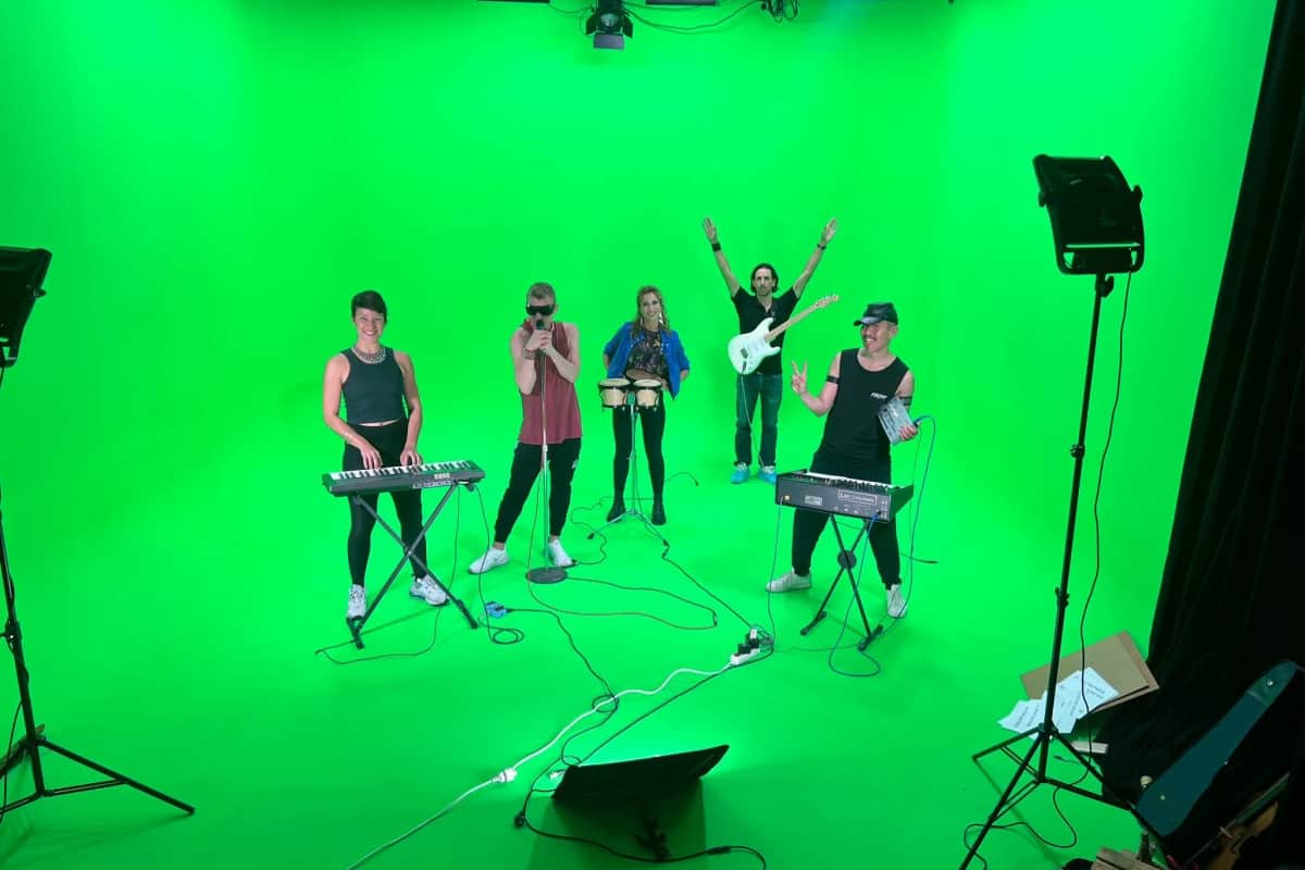 professionelles Greenscreen-Studio