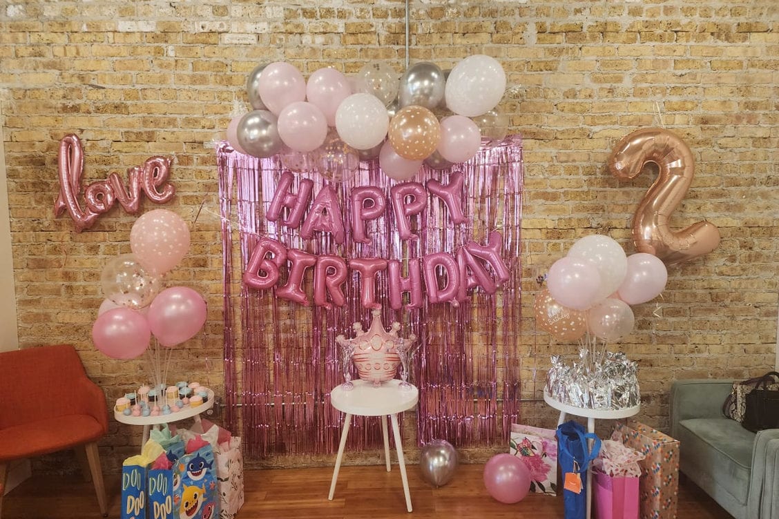 Outdoor birthday celebration space set up across Maryland for guests