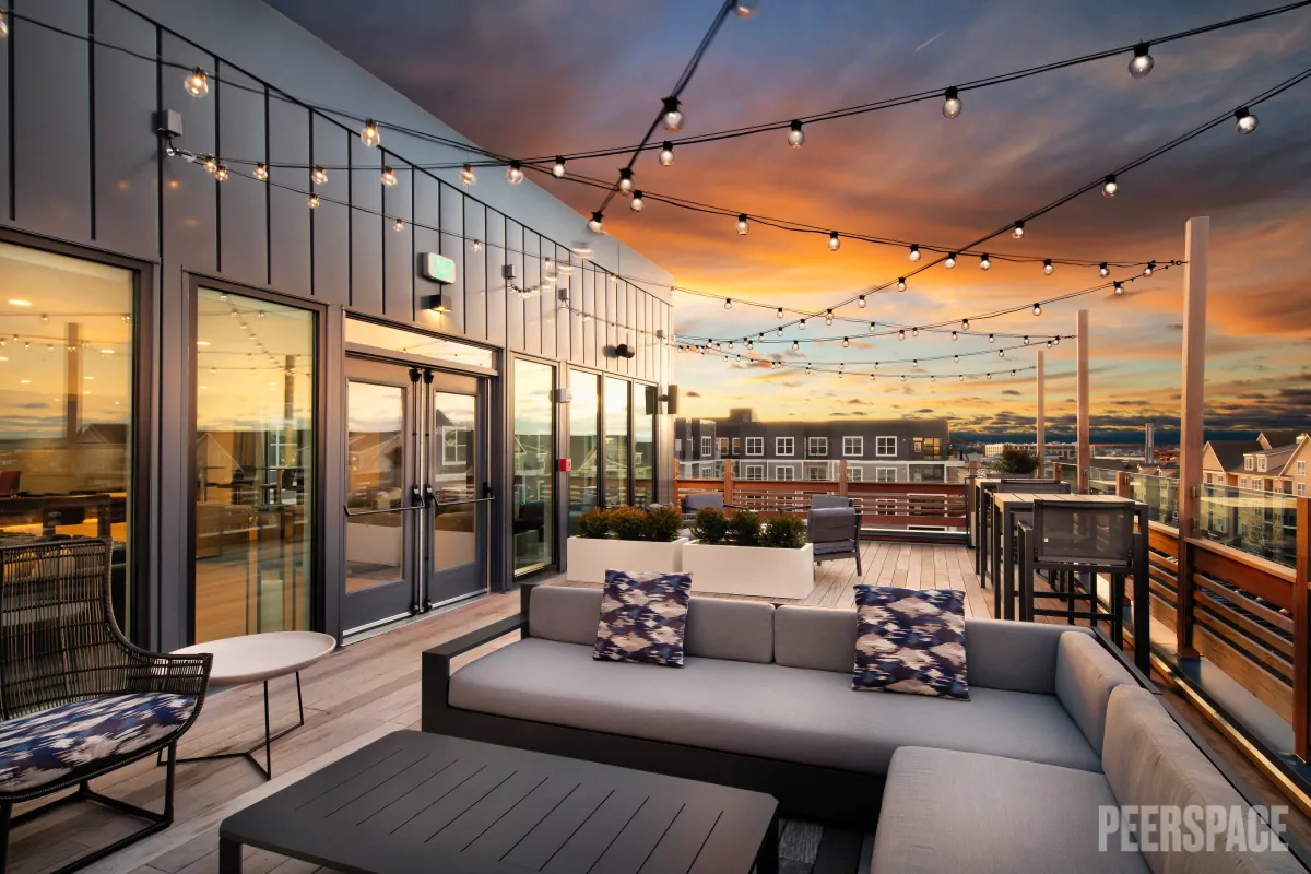 Beautiful Open-Concept Rooftop Lounge in Hingham
