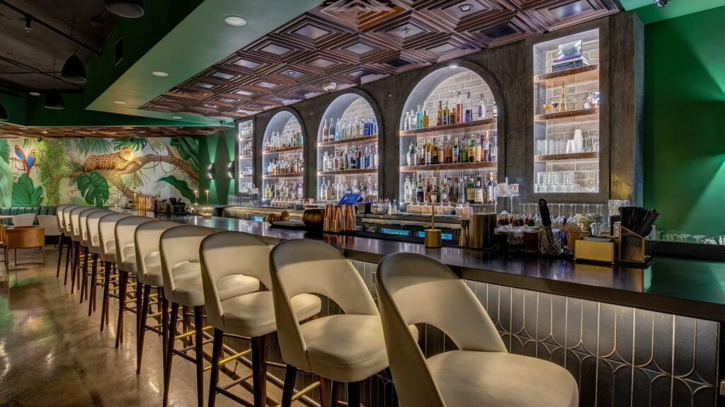 Interior shot of the bar at CC Speakeasy in Las Vegas