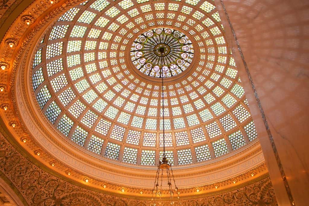 chicago cultural center preston bradley hall ceiling