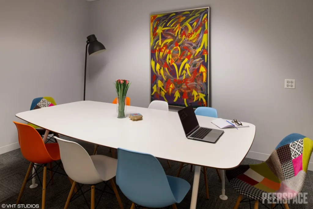 Bright and vibrant creative workspace on Michigan Ave in Chicago