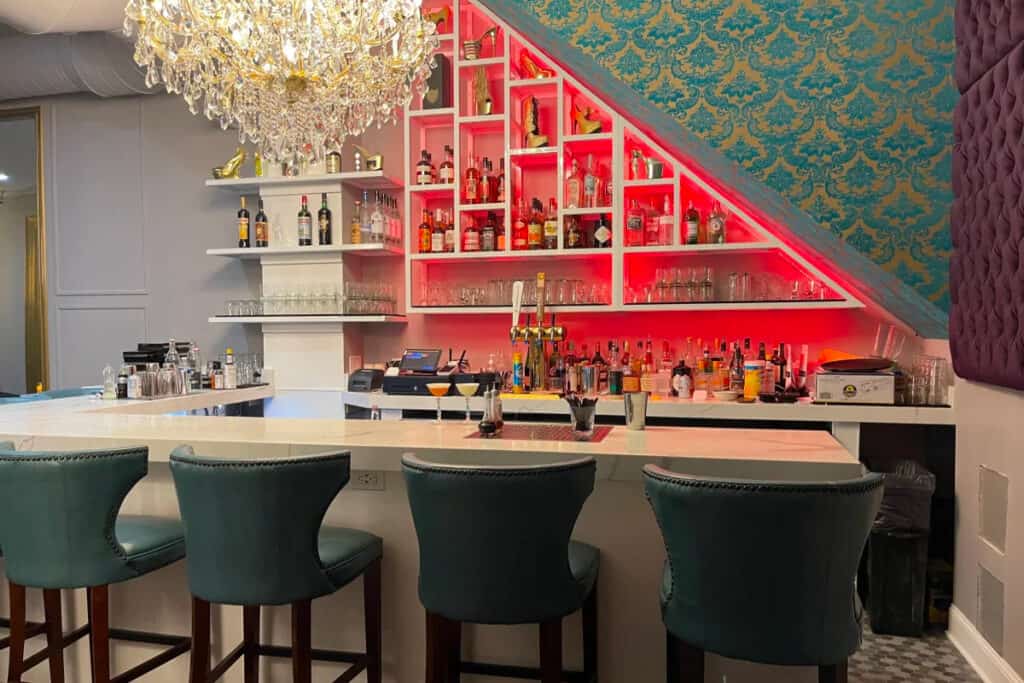 a colorful and glam bar in chicago