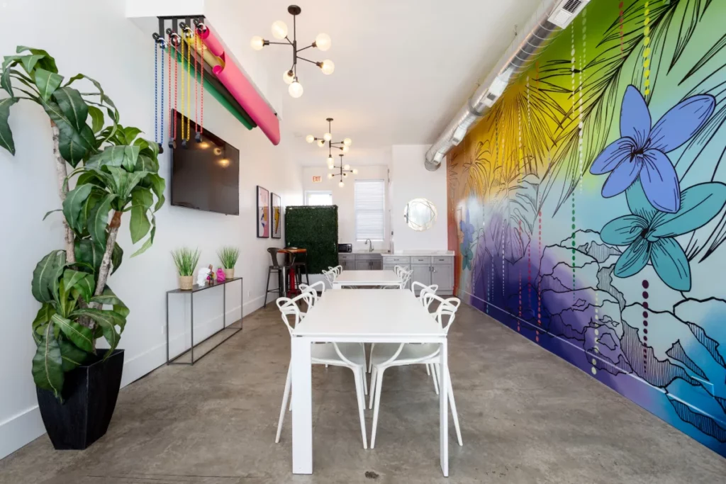 Colorful and modern meeting space rental in Chicago