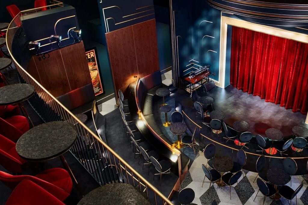 Interior shot of the Chicago Magic Lounge