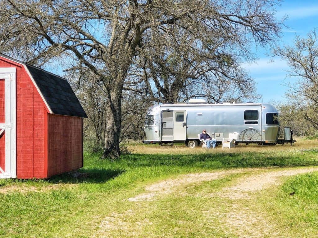 country farm large house airstream austin rental