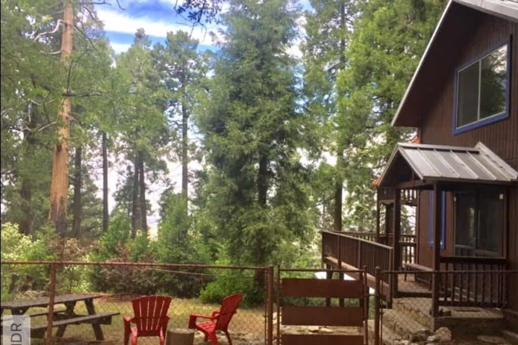 a vintage cabin in the Crestline forest