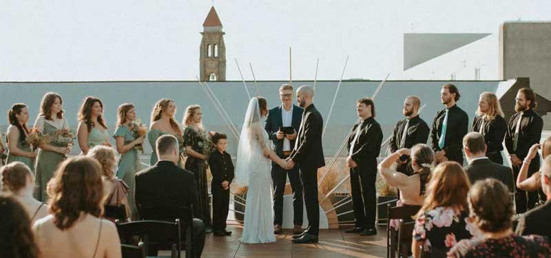 outdoor wedding ceremony