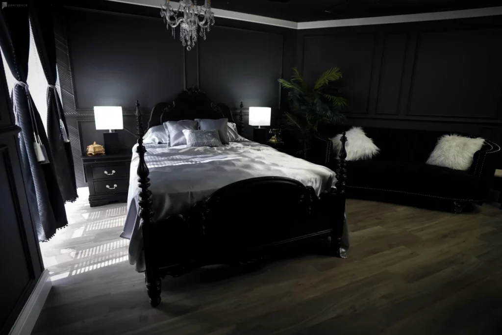 luxury noir bedroom set dallas