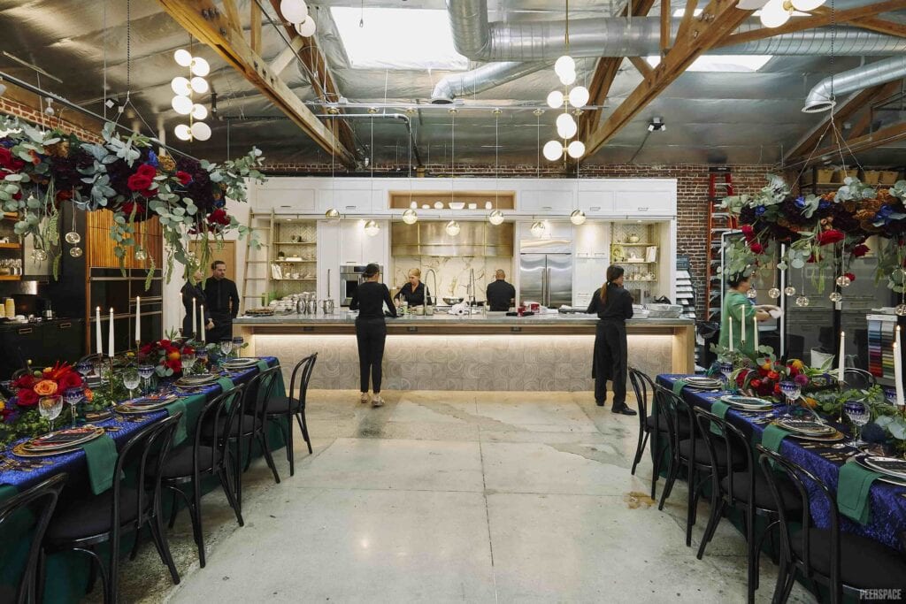 Kitchen staff gets prepped for a lavishly decorated dinner party