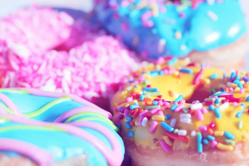 colorful donuts 