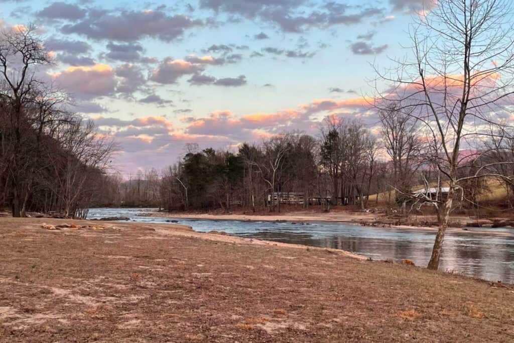 Private River Front Field with Mountain Views