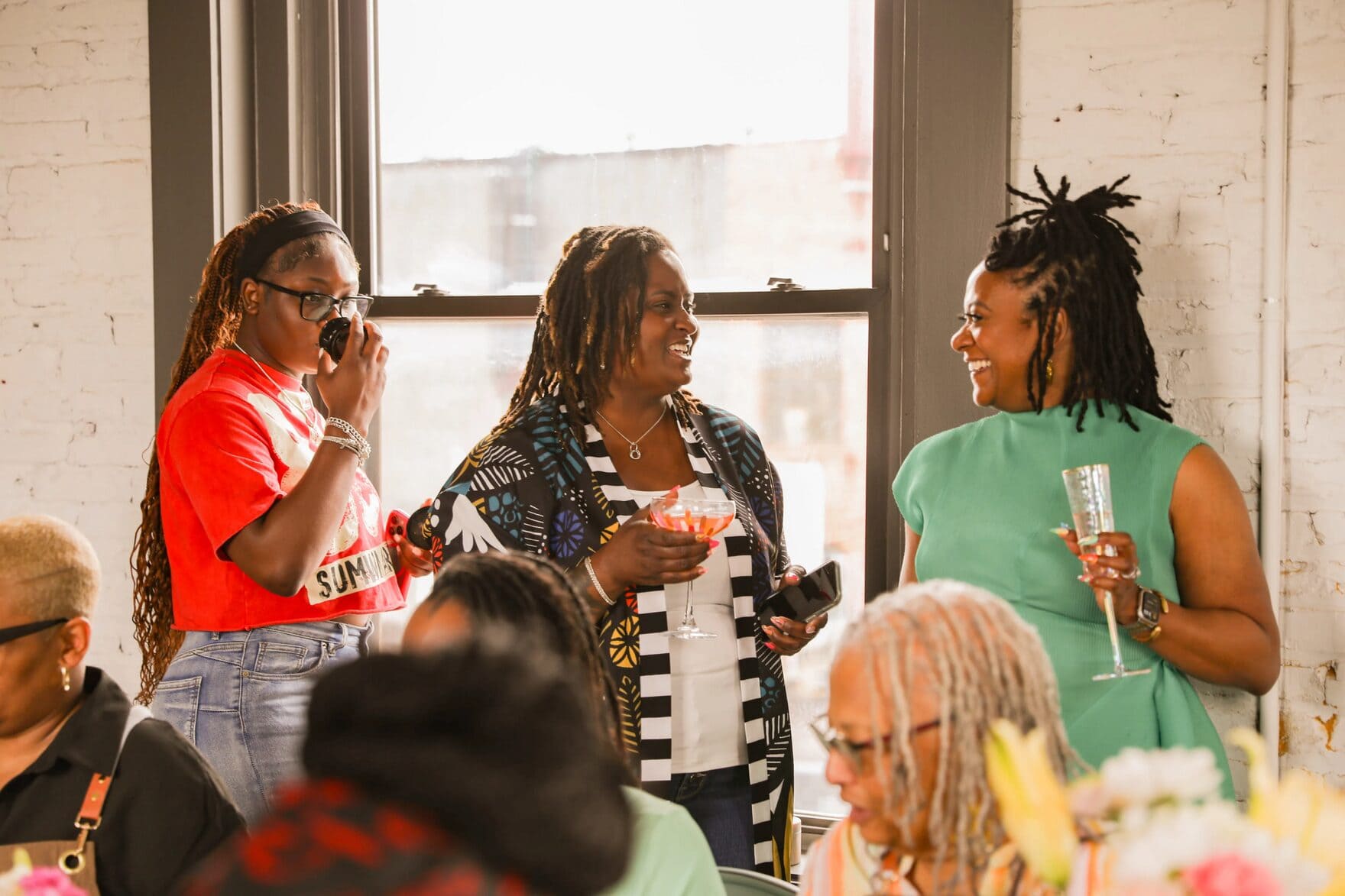 A Baltimore event planner reviewing celebration details