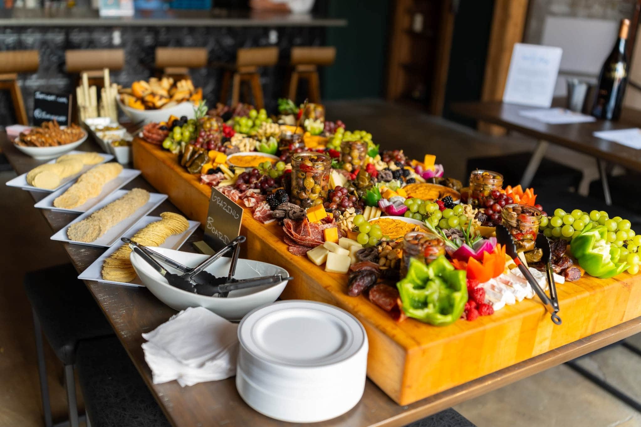 Upscale charcuterie spread at a professionally planned Denver event