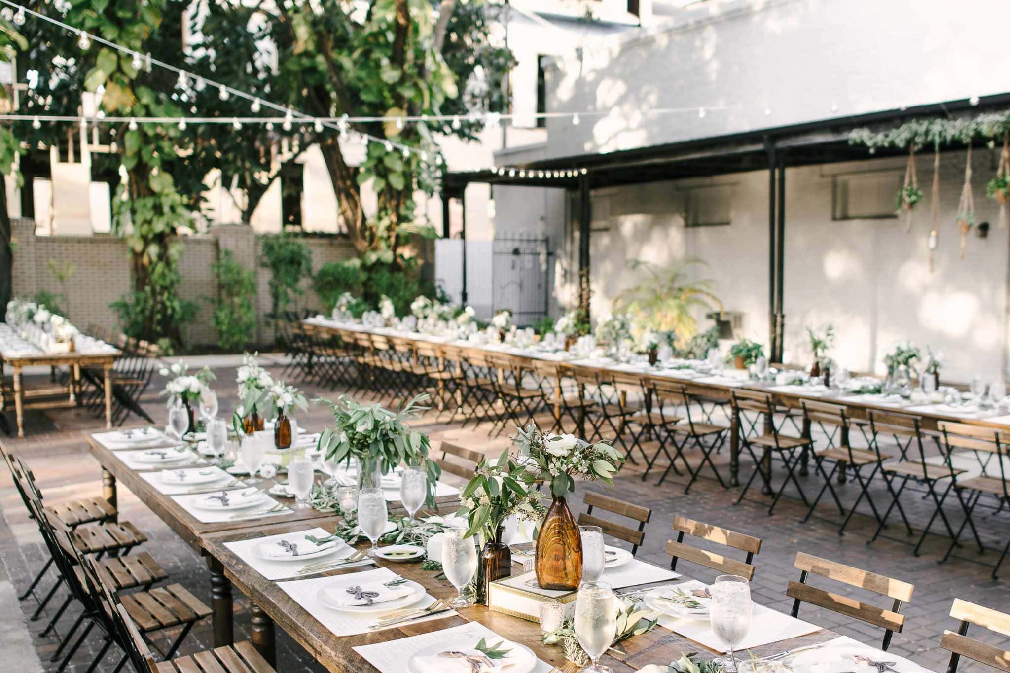Event planners in Jacksonville coordinating a festive Florida party setup