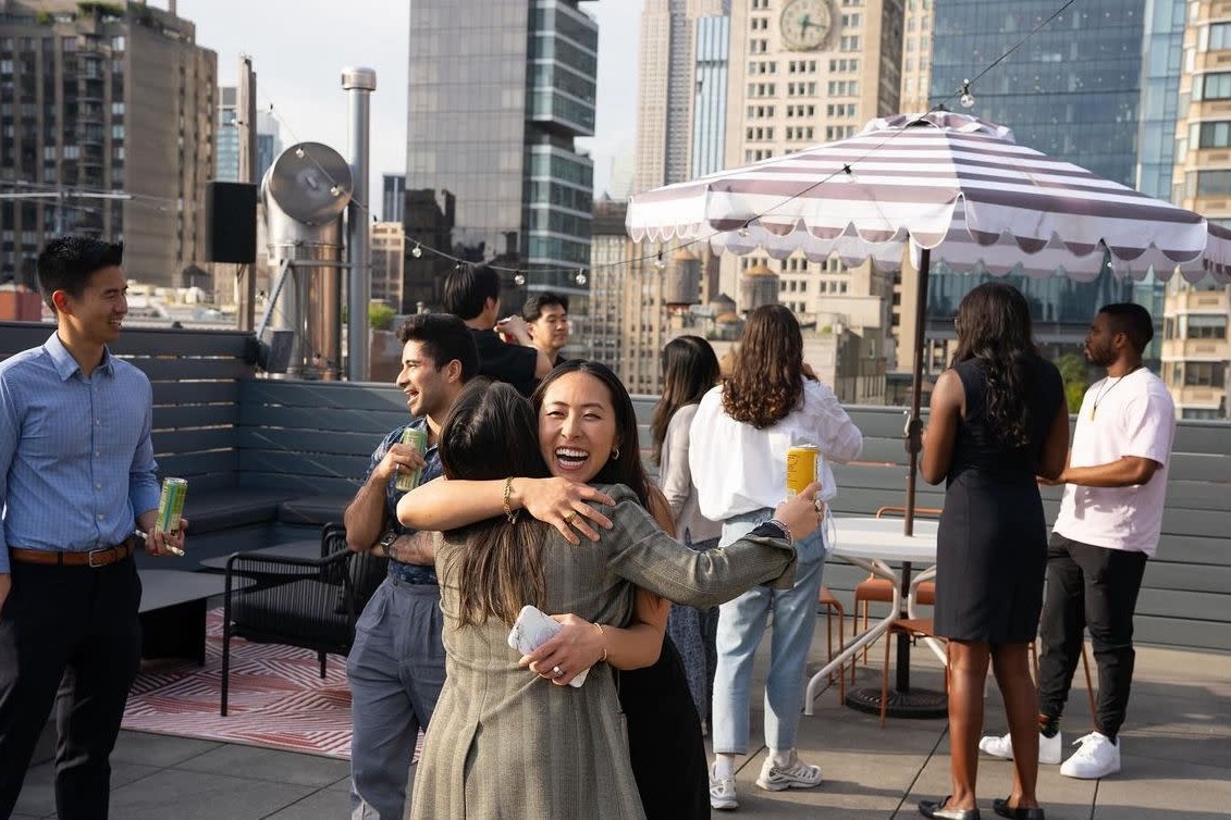 Couple meeting a New Jersey event planner to review plans