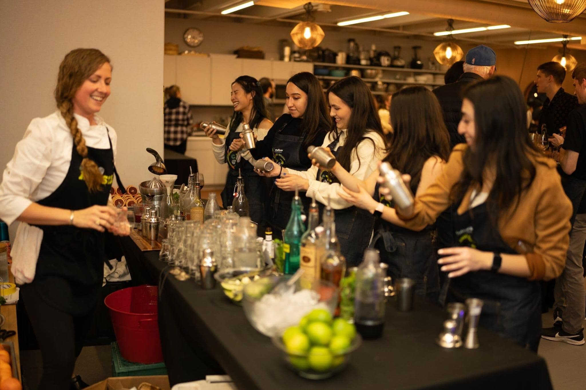 Interactive mixology workshop hosted by San Francisco event planners