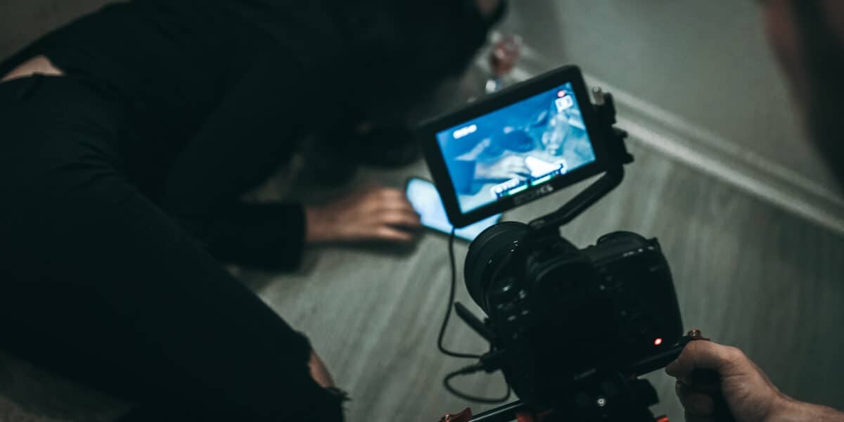 filmmaker shooting a movie scene