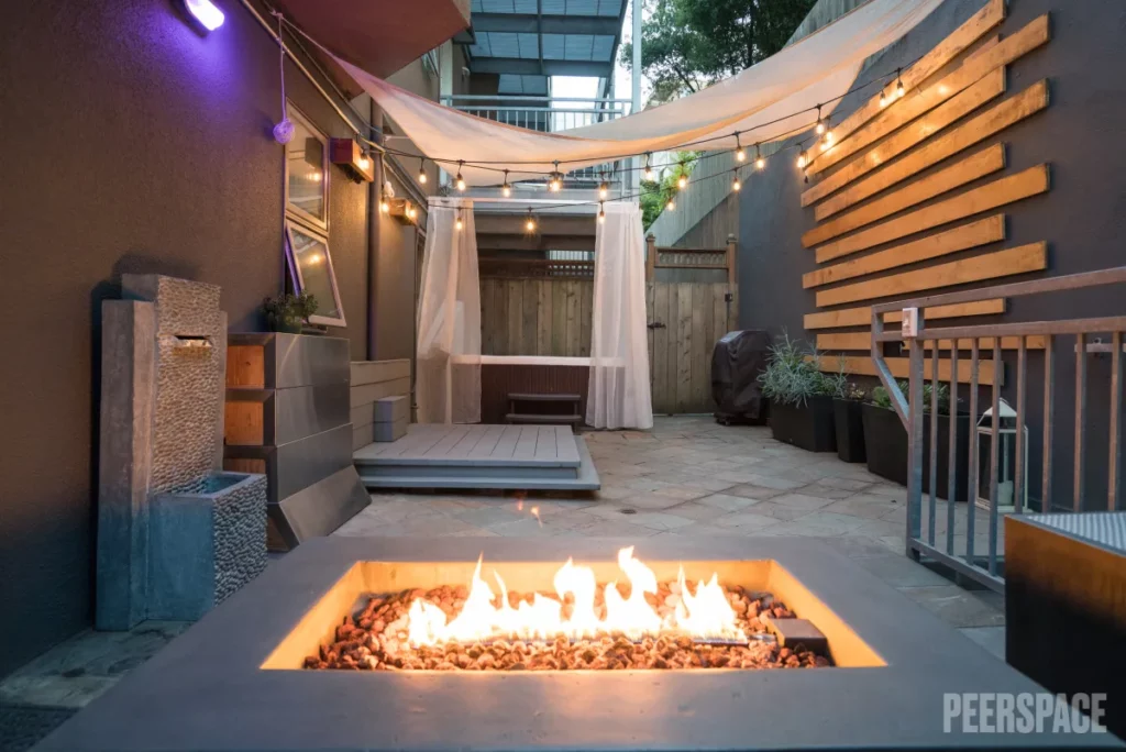 Private Patio Equipped w/a Hot tub, Fire pit, Lounge