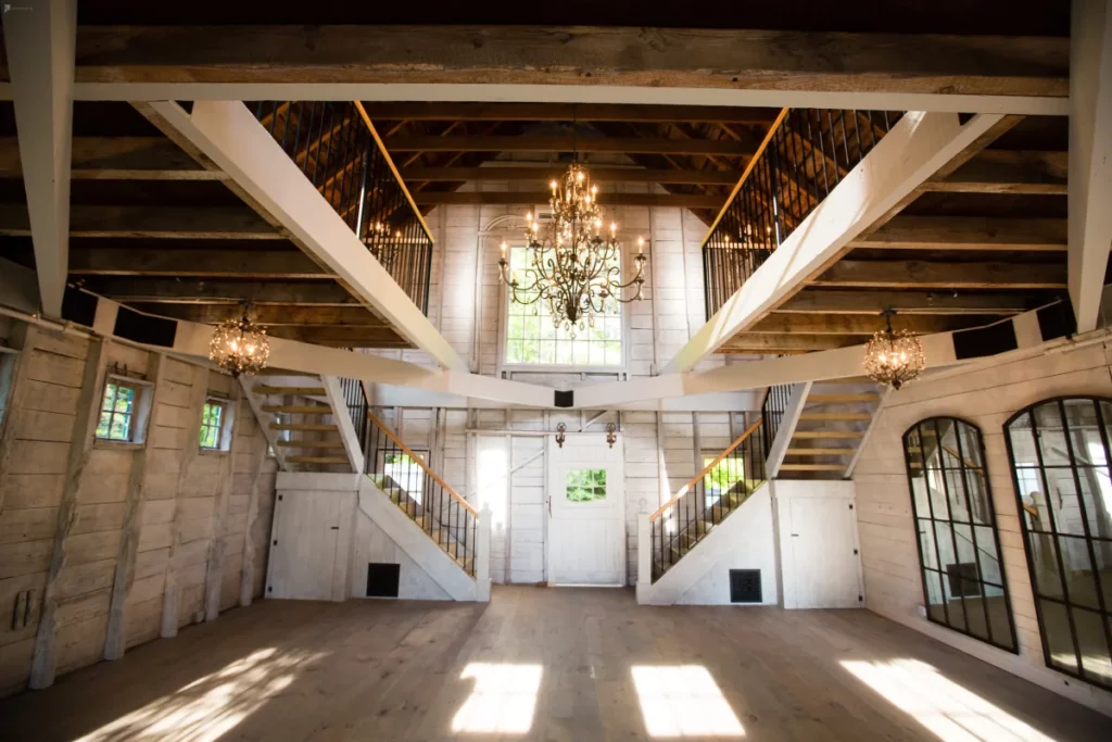 Historic 19th Century Barn with Whitewashed Interior