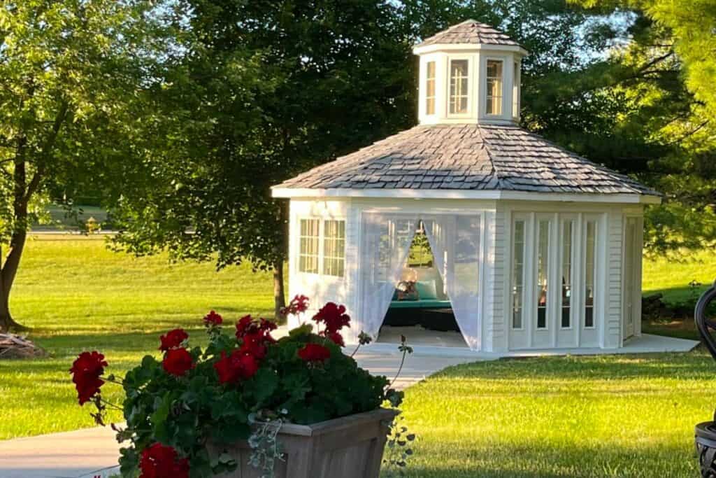 Beautiful Gazebo Surrounded by Trees