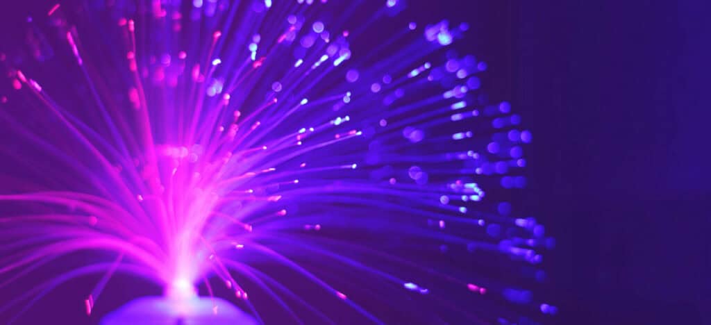 Close up of glow light decoration