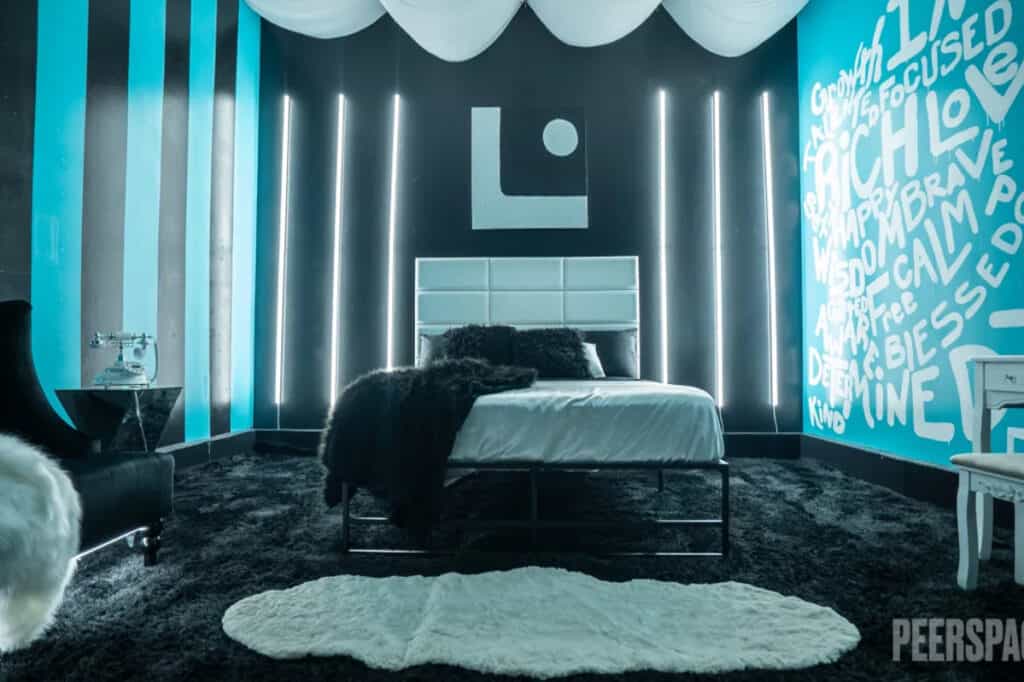 Tiffany Blue Glowing Bedroom