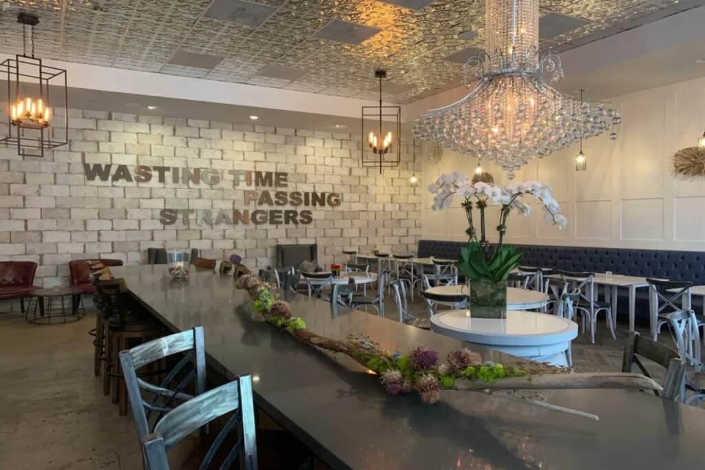 elegant, refined, art deco wine bar