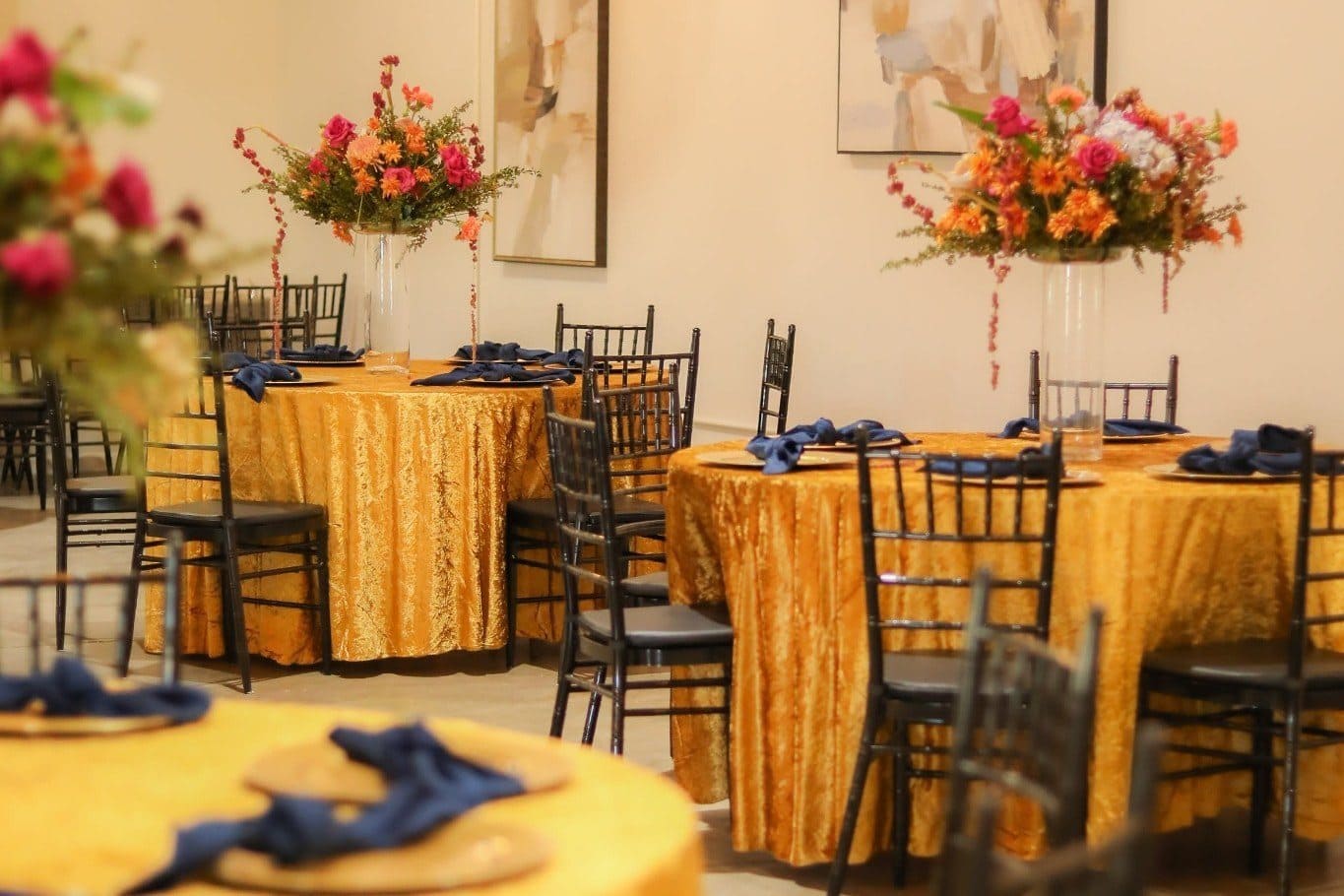 Indian wedding decor and florals arranged by Detroit planners