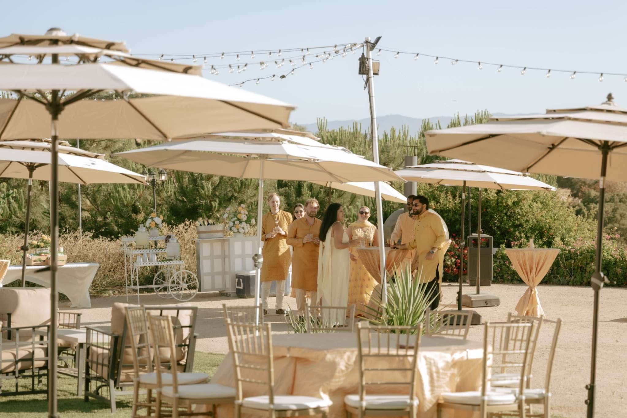 Indian wedding reception in Miami styled by a professional planner