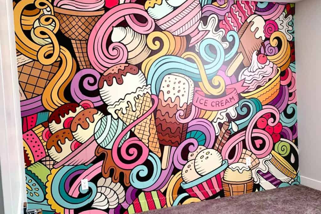 Ice Cream Backdrop Room/Video Set