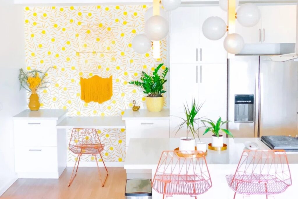 a bright kitchen event space
