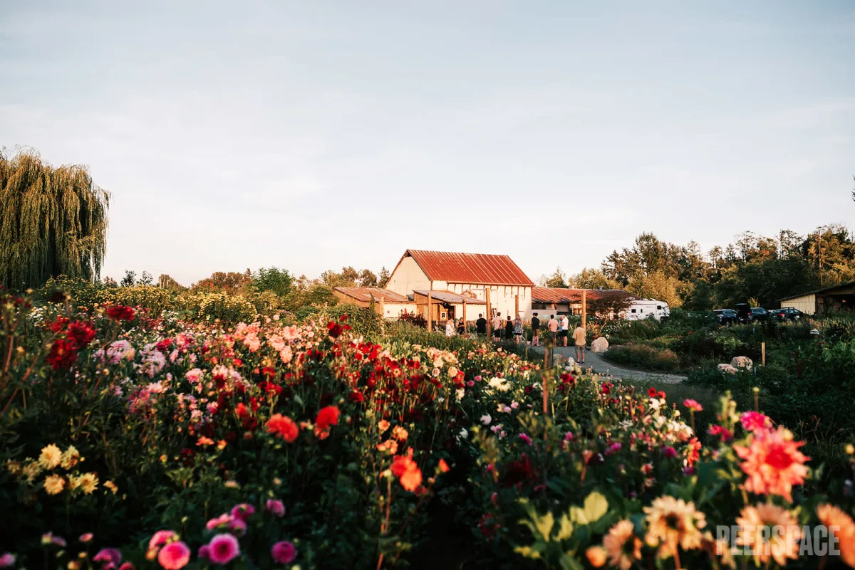20 acre Flower Farm Venue with gardens