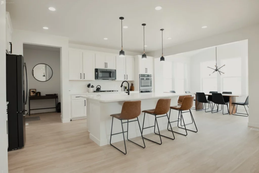 an airy modern kitchen in a home